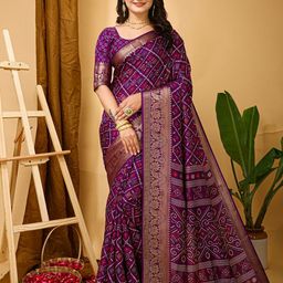 LeeliPeeri Designer Bandhani Saree-32