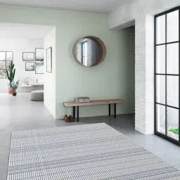 Ddecor Rugs Dark Blue Polypropylene Stripes Rugs-picture-15