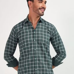 YOUTH FIRST Men Premium Shepherd Checks Opaque Checked Casual Shirt-image-81