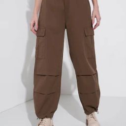 Sf Jeans By Pantaloons Brown High Rise Joggers-image-66