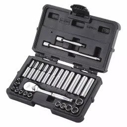 Westward Socket Wrench Set Chrome 12 Point 3.5 - 12 mm, 53PN24-36