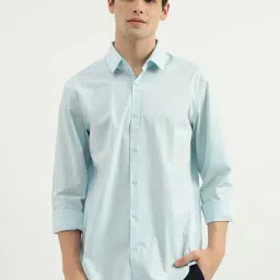 United Colors of Benetton Blue Slim Fit Shirt-picture-6