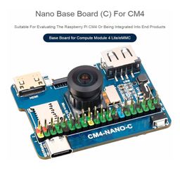 Waveshare Nano Base Board (C) for Raspberry Pi Compute Module 4, Same Size as the CM4, Onboard 8MP Camera - RS5281Waveshare Nano Base Board (C) for Raspberry Pi Compute Module 4, Same Size as the CM4, Onboard 8MP Camera - RS5281 image 2