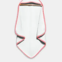 The Baby Atelier White & Red Hooded Towel-image-13