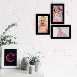 eCraftIndia Memory Wall Collage Photo Frame - Set of 3 Photo Frames for 3 Photos of 4'x6'-6