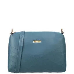 Metro Navy Textured Medium Sling Handbag-picture-42