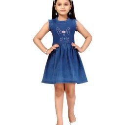 Aarika Kids Blue Regular Fit Dress-image-49