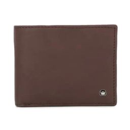 Louis Philippe Brown Solid Bi-Fold Wallet for Men-image-30
