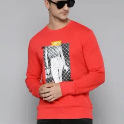 Levi's Poppy Red Graphic Print Sweatshirt-image-18