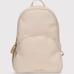 Caprese Beige Faux Leather Small Backpack-11