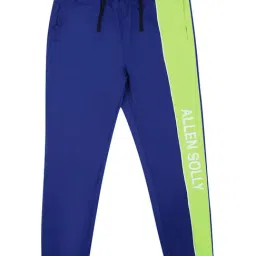 Allen Solly Kids Royal Blue Color Block Trackpants-image-26