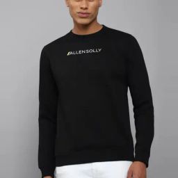 Men Black Crew Neck Full Sleeves Casual Sweatshirt-image-72