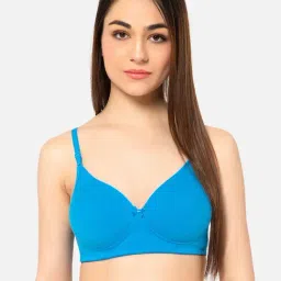 Clovia Turquoise Full Coverage T-Shirt Bra-image-107