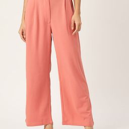 Zastraa Women Smart Flared High-Rise Pleated Trousers-image-87