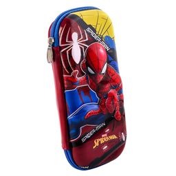 Kuber Industries Maroon & Blue 3D Spider Man Printed Pencil Box with Zip-image-8
