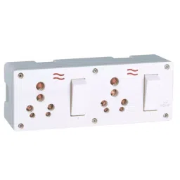 Cona GOLD 6/16 A Double Combine With Junction Box & Indicator Polycarbonate White,4296-3