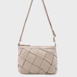 Caprese Beige Textured Medium Sling Handbag-image-14