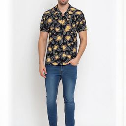NUEVOSDAMAS Men Floral Printed Casual Shirt-image-57