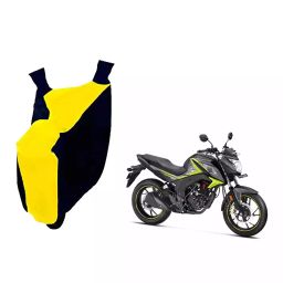 Auto Pearl Waterproof Two Wheeler Cover For Honda CB Hornet 160R (Yellow & Blue)-image-39