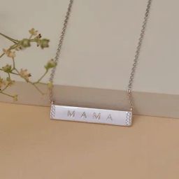 Ornate Jewels 925 Silver AAA Grade American Diamond MAMA Necklace with 18-inch Chain-image-59