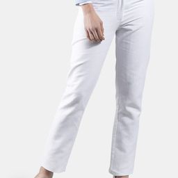 FableStreet Women White Regular Fit Solid Linen Trousers-picture-56