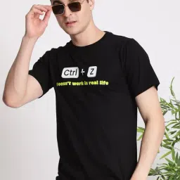 Ivoc Men 'Ctrl Z' Typography Printed T-Shirt-picture-29