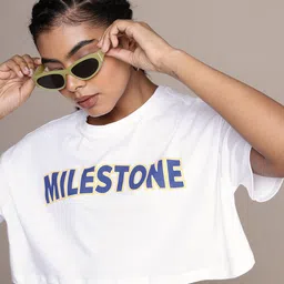 The Roadster Life Co. Typography Printed Drop-Shoulder Sleeves Pure Cotton Boxy T-shirt-picture-48