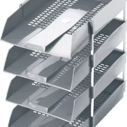 Omega 1718PP Office Tray-PP (Set of 4 Tray) (Grey)-12