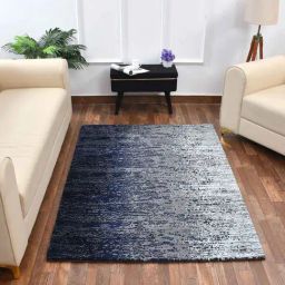 Presto Blue & Grey Polyester Carpet-18
