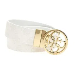 Guess White Logo Casual Belt-picture-9