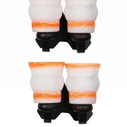 Somil Premium Designer Glass Wall / Night Lamp Elegant & Stylish Dcor Accent for Modern Interiors, color- Orange, White, Size, 31 X 26 X 30.5 CM-image-36