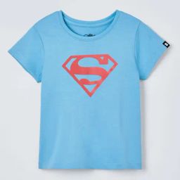 The Souled Store Girls Blue Superman Cotton T-Shirt-picture-33