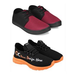 Spotwalk Men Mesh Running Shoes-image-75