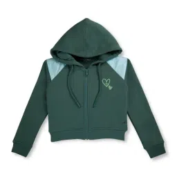Gini & Jony Kids Green Solid Full Sleeves Jacket-image-36