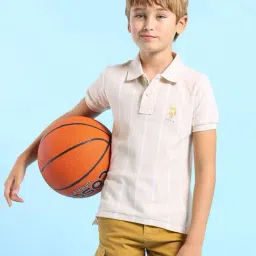 U.S. Polo Assn. Boys White Half Sleeves Polo T-Shirt-image-46