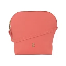 Baggit Peach Textured Small Cross Body Bag-image-67
