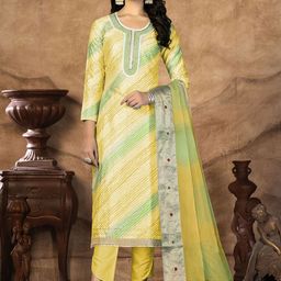 SHADOW & SAININGFloral Embroidered Beads & Stones Unstitched Dress Material-image-56
