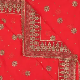 Dupatta Bazaar Red Zari Work Dupatta image 5