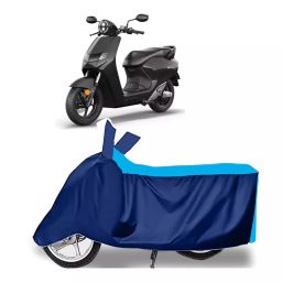 Auto Pearl Two Wheeler Cover for Bounce Infinity E1 - Cyan, Blue-image-2