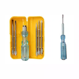 Hillgrove HGCM804M1 5in1 Multipurpose Repair Screw driver Kit with Neon Bulb Combination Combination Screwdriver Set-25