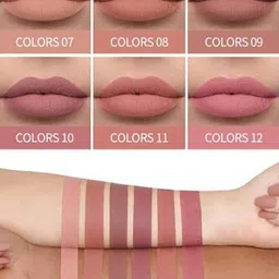 VBA Set Of 6 Matte Liquid Lipstick - 3 ml Each - Shade No - 07 - 08 - 09 - 10 - 11 - 12 image 3
