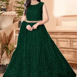F Plus Fashion Net Semi-Stitched Lehenga Choli-image-60