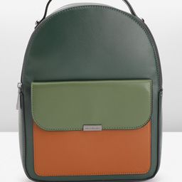 Van Heusen Women Colourblocked Backpack-22