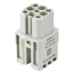 Harting Heavy Duty Connector Inserts / Modules INSERT, RECEPTACLE, 8POS, 3ROW, 09360082732.-38