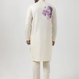 DEVOILER Men Ethnic Motifs Printed Regular Kurta with Pyjamas image 4