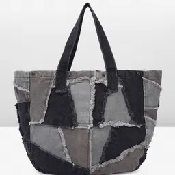 Roadster Geometric Oversized Shopper Tote Bag-50