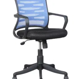 Parin Astec Ergonomic Office Chair Fixed Arm|PC KB-2022-BLUE|-Blue-image-17