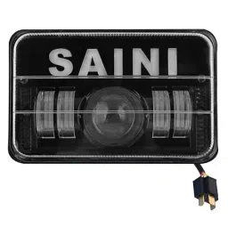 Allextreme 4 LED SAINI Headlight 50W 1 Projector Lamp DRL Light with Heat Dissipation Bright Beam Compatible with Splendor Bike Motorcycle-image-4