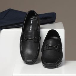 Monte Carlo Men Perforations Leather Slip On Loafers-picture-16