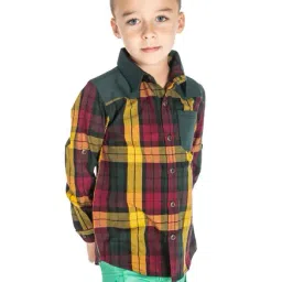 Cherry Crumble By Nitt Hyman Kids Multicolor Checks Shirt-image-58